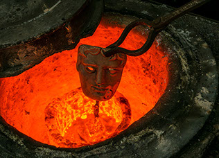 The making of the BAFTA masks at the New Pro Foundries in West Drayton