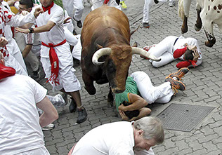 San Fermin running of the bulls