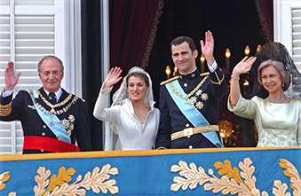 PRINCE; FELIPE; PRINCESS; LETIZIA; ORTIZ; ROYAL; WEDDING; KING; JUAN; CARLOS; QUEEN; SOFIA; CRISTINA; ELENA