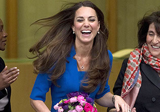 The Duchess of Cambridge, Kate Middleton opens the ICAP art room at Northolt School in Ealing