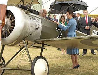 The Duke and Duchess of Cambridge and their son Prince George arrive in Wellington New Zealand