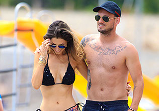 Wesley Sneijder & wife Yolanthe