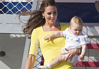 The Duke and Duchess of Cambridge and Prince George arrived in Sydney